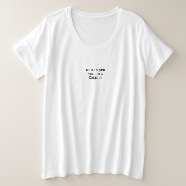 T - Shirt Frauen plus Design Stil (Design vorne)