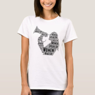 T - Shirt Frauen Weckte sich vor