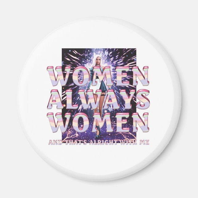 T-SHIRT Frauenmagnete Magnet (Vorne)