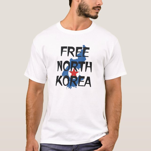 T-SHIRT freies Nordkorea (Vorderseite)