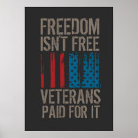 T-Shirt Freiheit ist nicht umsonst, Veteranen beza