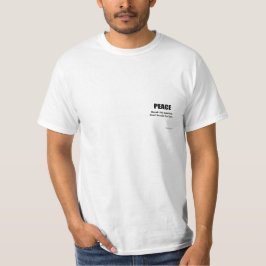 T-Shirt-Frieden zu klein T-Shirt