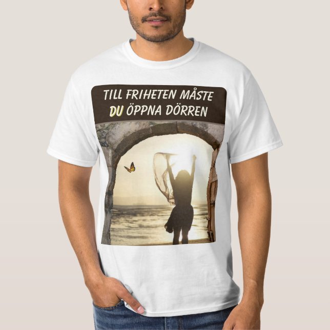 T-shirt — Frihetens dörr (Vorderseite)