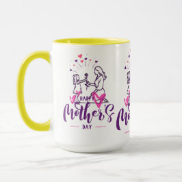 T-Shirt Frohe Muttertag Mädchen  Tasse