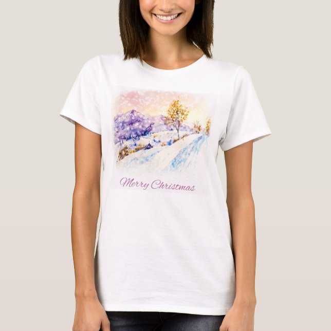 T - Shirt Frohe Weihnachten (Vorderseite)