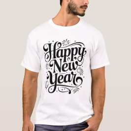 T-Shirt Frohes Neues Jahr, Neujahrsoutfit, Hemd