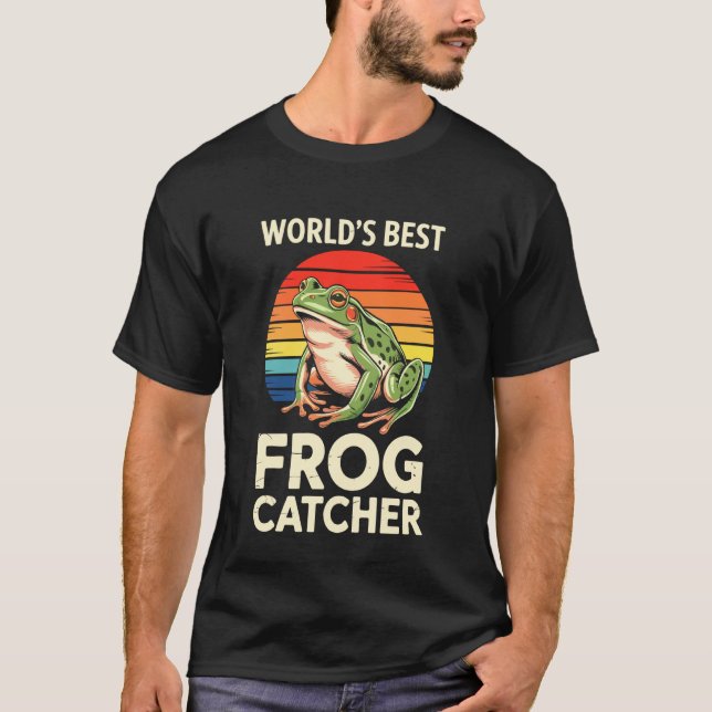 T-Shirt Froschfänger Männer Frauen Kinder Frösche (Vorderseite)