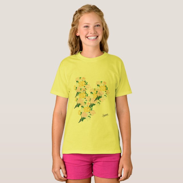 T - Shirt: Frühlingsblumen T-Shirt (Vorne ganz)