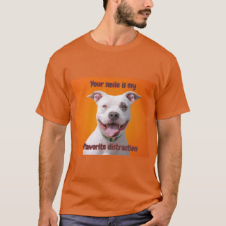 T - Shirt Funny Dog Drucken Ihr Lächeln ist mein L