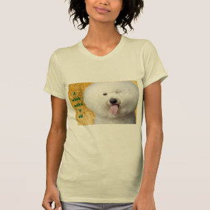 T - Shirt Funny Dog Print a Wink sagt, es alles