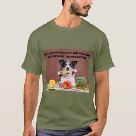 T - Shirt Funny Dog Print Ich folgte meiner Nase