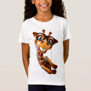 T - Shirt - Funny Giraffe mit Brille