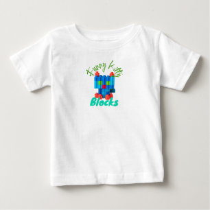 T - Shirt Funny Kitty Blocks