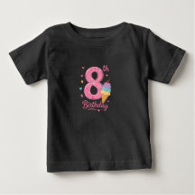 T-Shirt für 8. Geburtstag Kleinkind