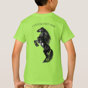 T - Shirt für aufrecht stehende Pferde mit benutze