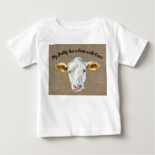 T-Shirt für Babyjungen mit Kuhgesicht