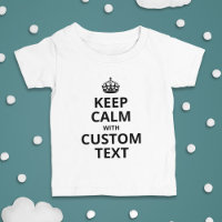 T-Shirt für Babys mit individuellem 'Keep Calm'-Zi