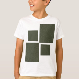 T-Shirt für benutzerdefinierbare Moss-Grünquadrate