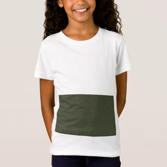 T-Shirt für benutzerdefinierte Kinder - Moss Green (Vorderseite)