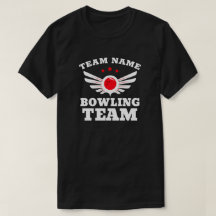 T - Shirt für benutzerdefinierten Bowling-Teamname