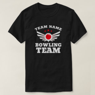 T - Shirt für benutzerdefinierten Bowling-Teamname