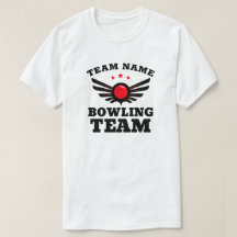 T - Shirt für benutzerdefinierten Bowling-Teamname