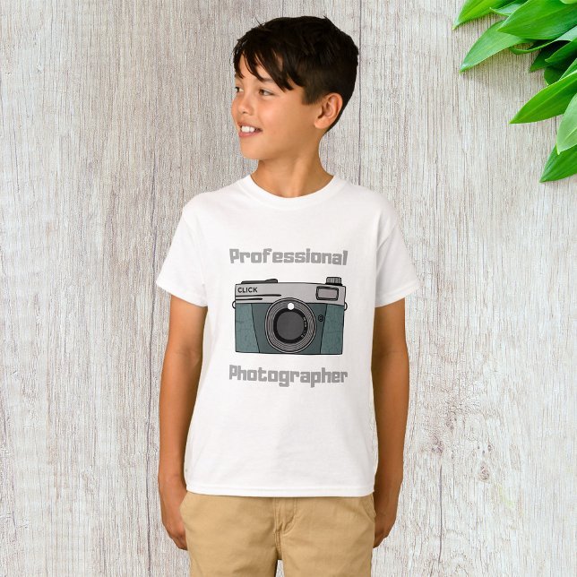 T - Shirt für berufliche Fotografen Camera Foto (Von Creator hochgeladen)