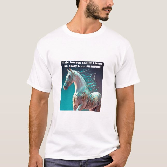 T - Shirt für Blasspferde (Vorderseite)