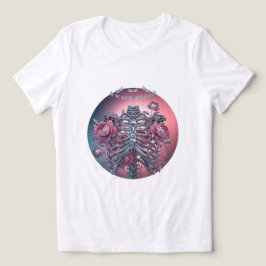 T-Shirt für Blumenschädel 🌸 Power 💀 Tri-Blend Shirt