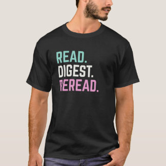 T-Shirt für Buchliebhaber und Bildung