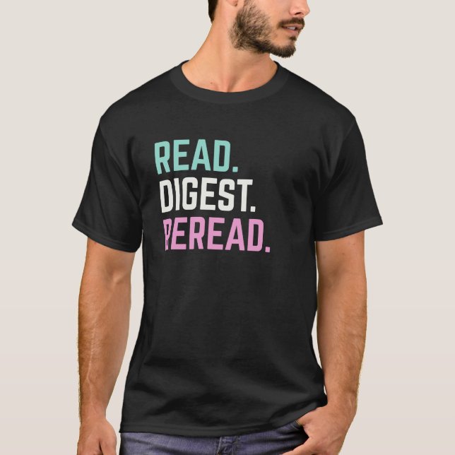 T-Shirt für Buchliebhaber und Bildung (Vorderseite)