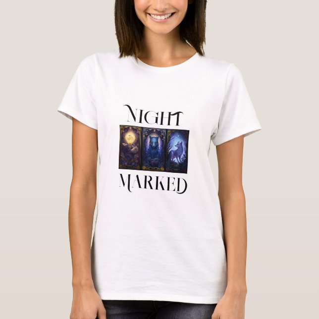 T-Shirt für Damen Nightmarked mit wunderschönen Ta (Vorderseite)
