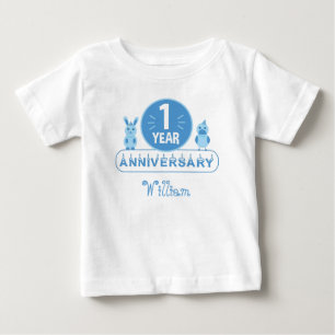 T-Shirt für das erste Geburtstagsfest der Blue Par
