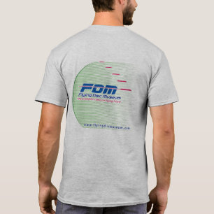 T - Shirt für das Flying Disk-Museum - Back Desig