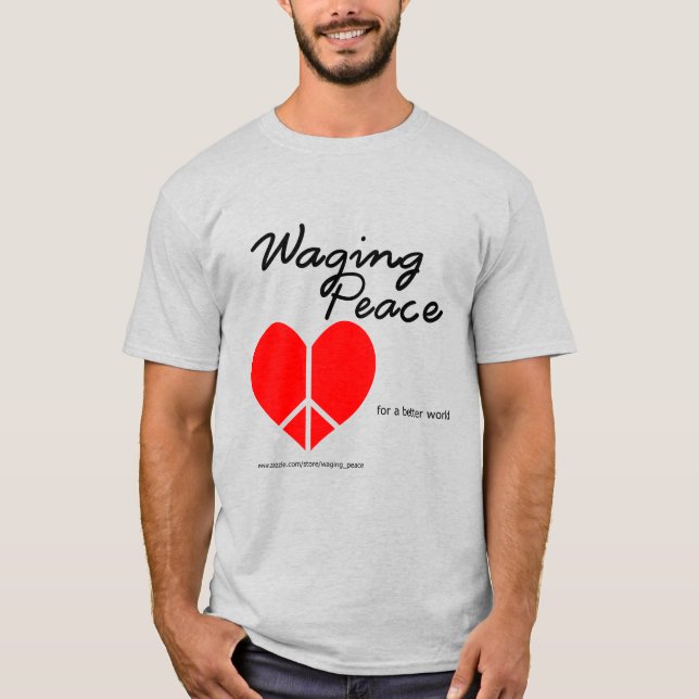 T - Shirt für das Friedensherz (Vorderseite)