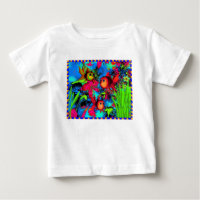 T - Shirt für das Goldfish-Baby-Kind unter Wasser