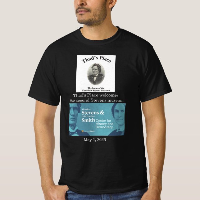 T-Shirt für das Lancaster Stevens Museum (Vorderseite)