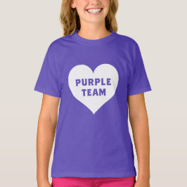 T-Shirt für das lila Team im Farbenkrieg
