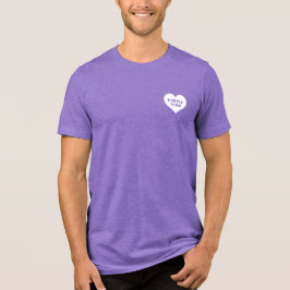T-Shirt für das lila Team im Farbenkrieg Tri-Blend Shirt