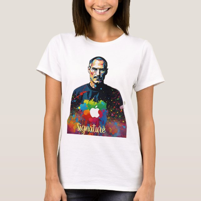 T-Shirt für das Logo "Colour Burst Apple" (Vorderseite)