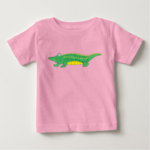T-Shirt für den grünen und gelben Alligator