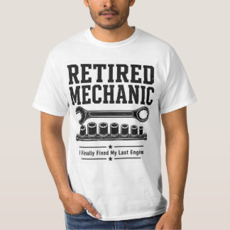 T-Shirt für den pensionierten Mechaniker – Endlich