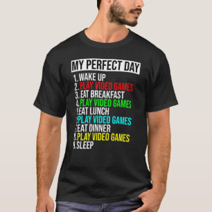 T-Shirt für den perfekten Tag - Videospiele spiele