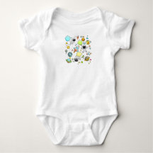 T - Shirt für den Weltraumdruck für Baby Body Anzu
