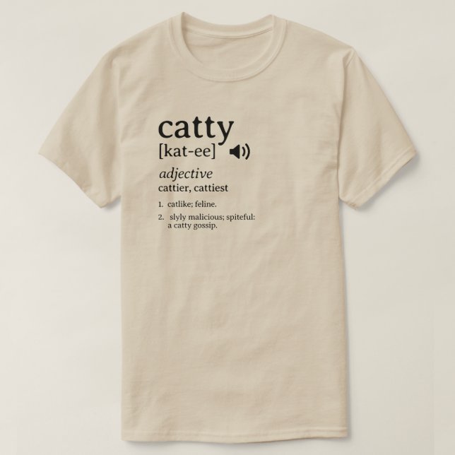 T - Shirt für die Definition von Katzen (Design vorne)