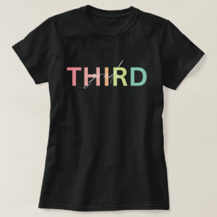 T-Shirt für die dritte Klasse, T-Shirt für den Leh