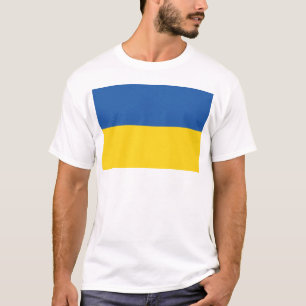 T - Shirt für die Flagge der Ukraine