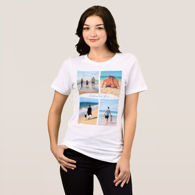 T - Shirt für die FotoCollage Ihrer Familie mit be (Vorderseite voll)
