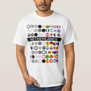 T - Shirt für die Länderbezeichnung World Soccer F