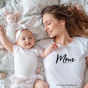 T - Shirt für die Mama mit schwarzem Skript